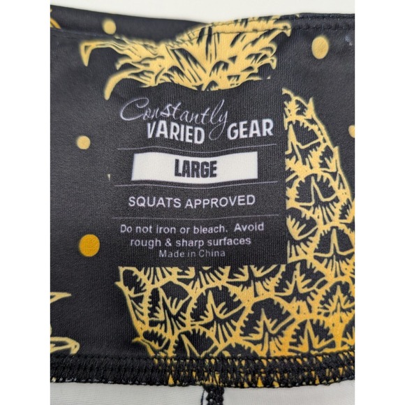 Constantly Varied Gear CVG Capri Pineapple Leggings Women's Large Black - Picture 8 of 8